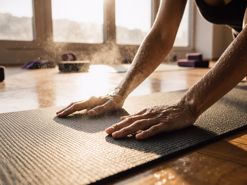 Best Thin Yoga Mat Texture for Sweaty Hands