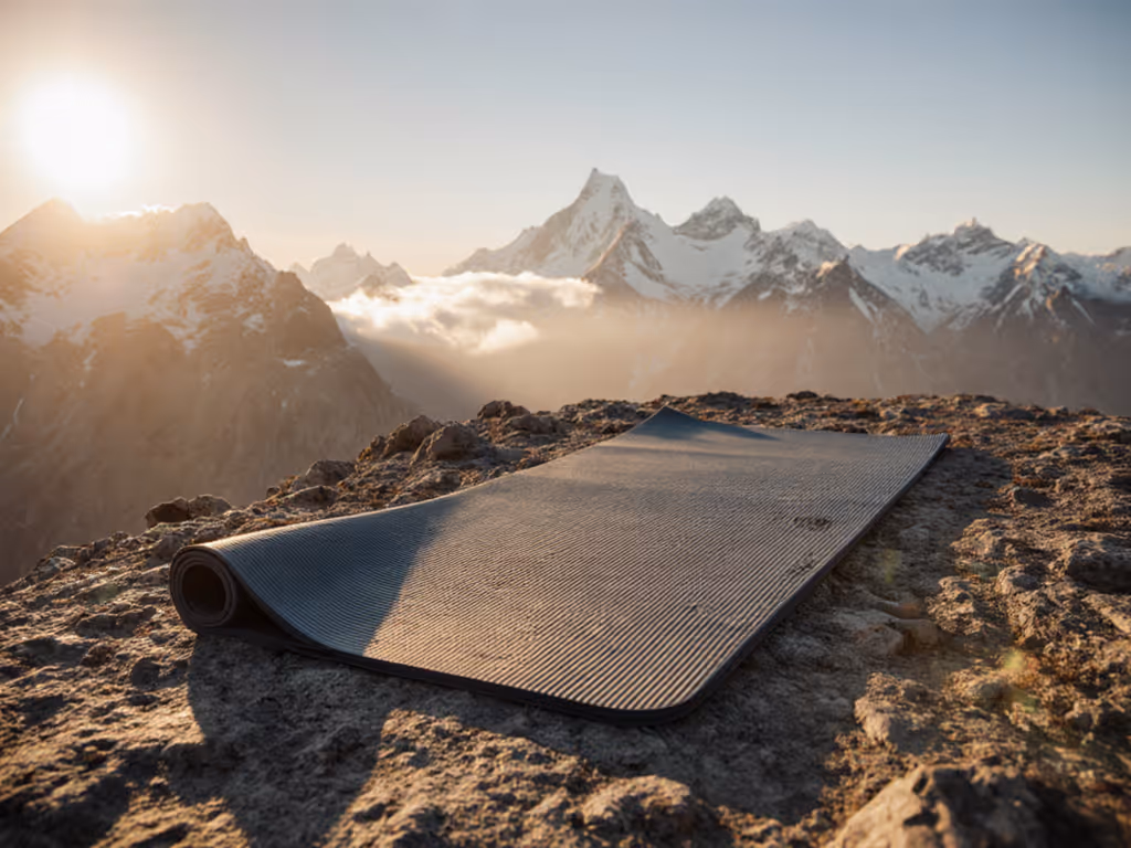 Large Yoga Mats for High-Altitude Balance Safety