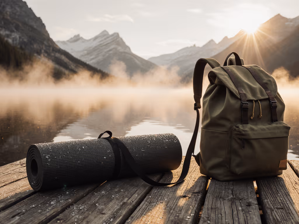 Thin Yoga Mat for Travel: Sweat-Proof & Ultra-Packable