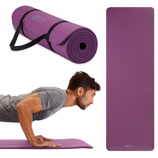 Gaiam Essentials Thick and Thin Yoga Mat