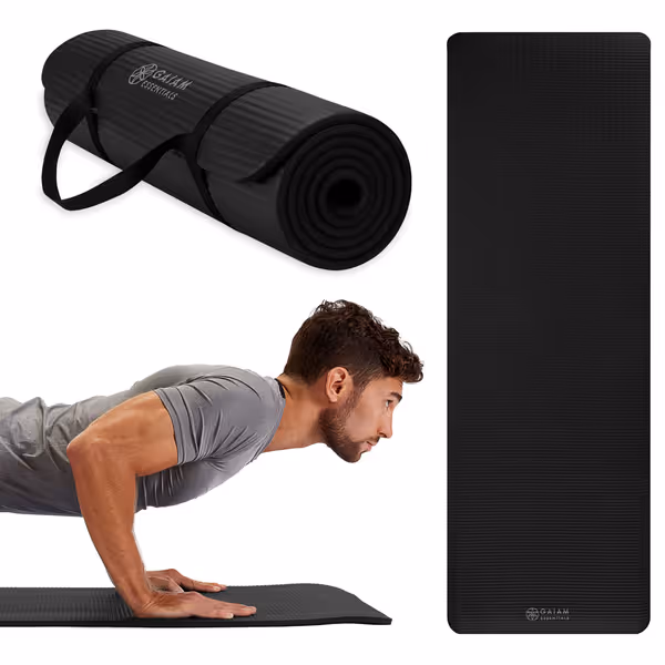 Gaiam Essentials Thick/Thin Yoga Mat